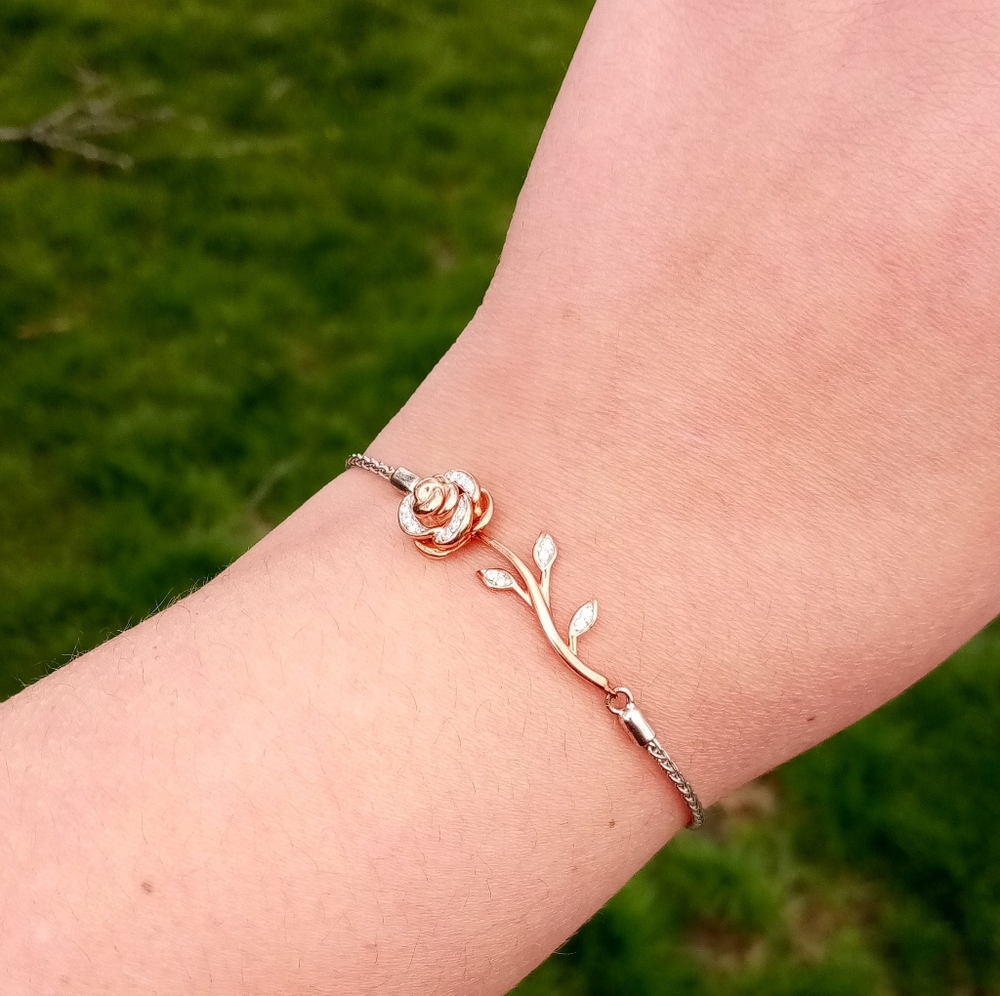 ✨ 2x HP ✨ Worn Twice Max. ✨ Belle 🥀 Bracelet w/ Real Diamonds ✨